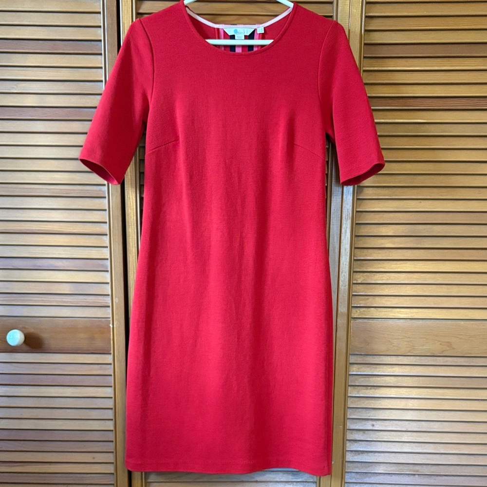 Boden Vibrant Red Mini Dress